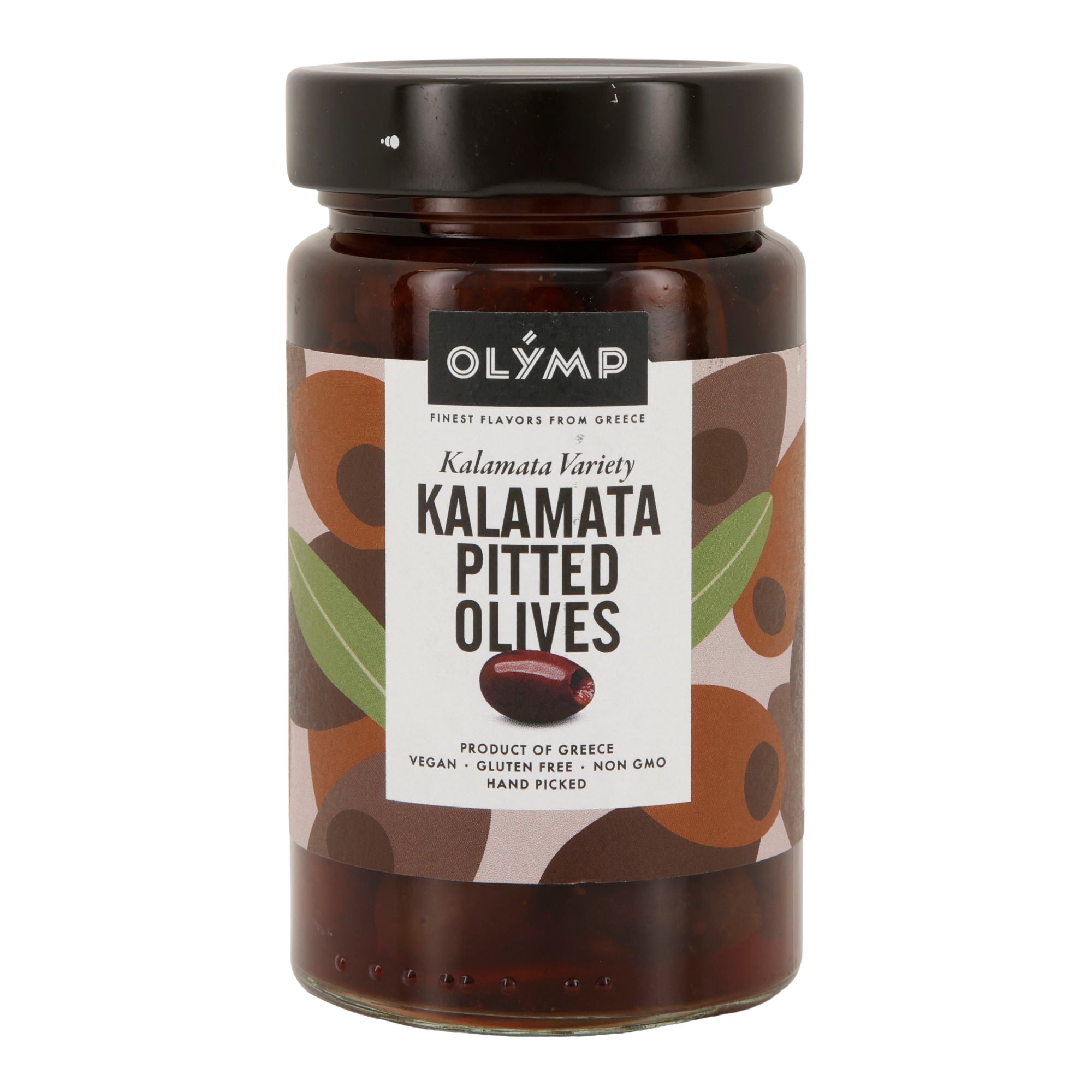 Kalamata Oliven entsteint Olymp | Vegan, Glutenfrei, Non-GMO | 320 g Glas Olymp Konstantopoulos